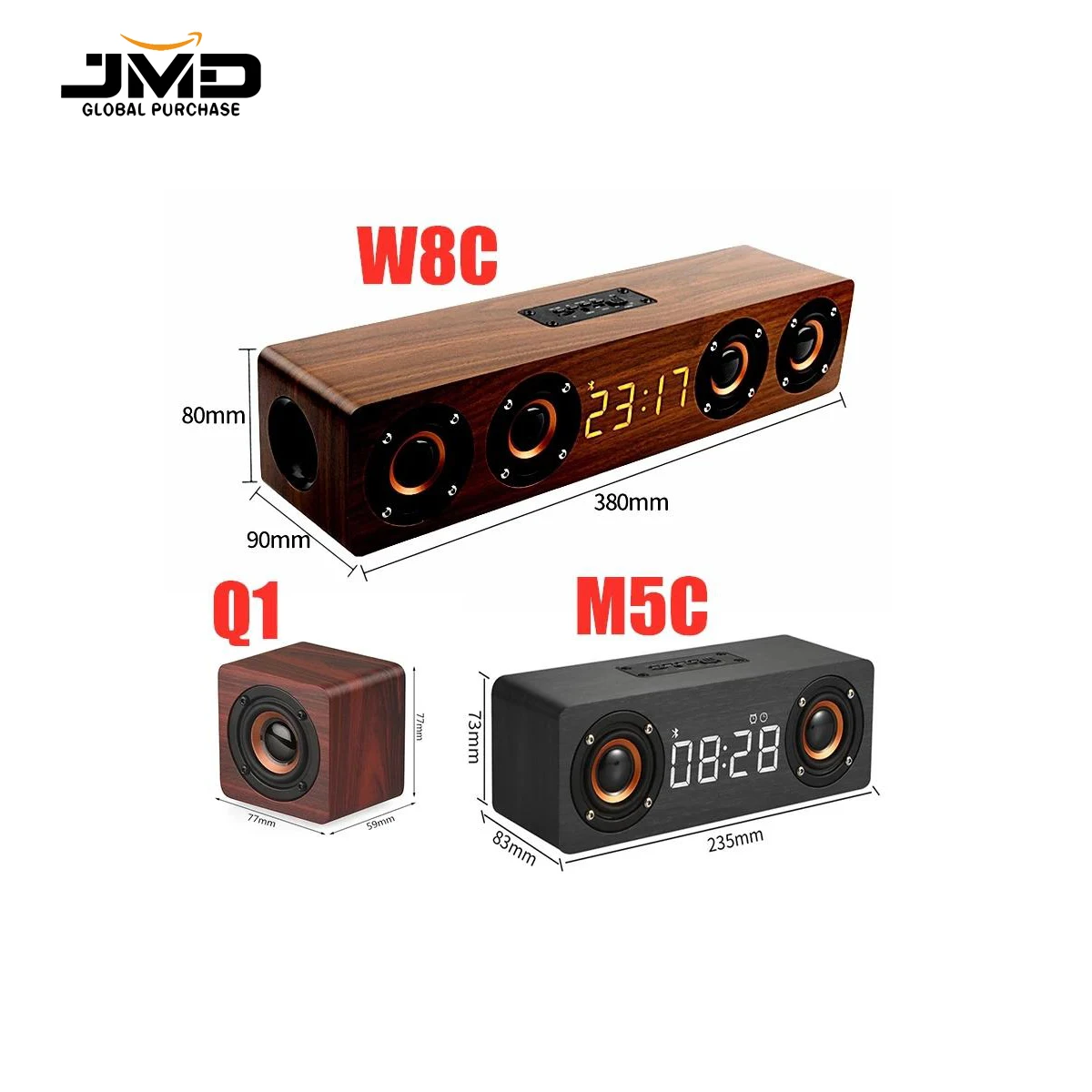 

W8C Wooden soundbar bluetooth speaker колонка беспроводная music acoustic system 20W stereo music surround FM Radio no hopestar
