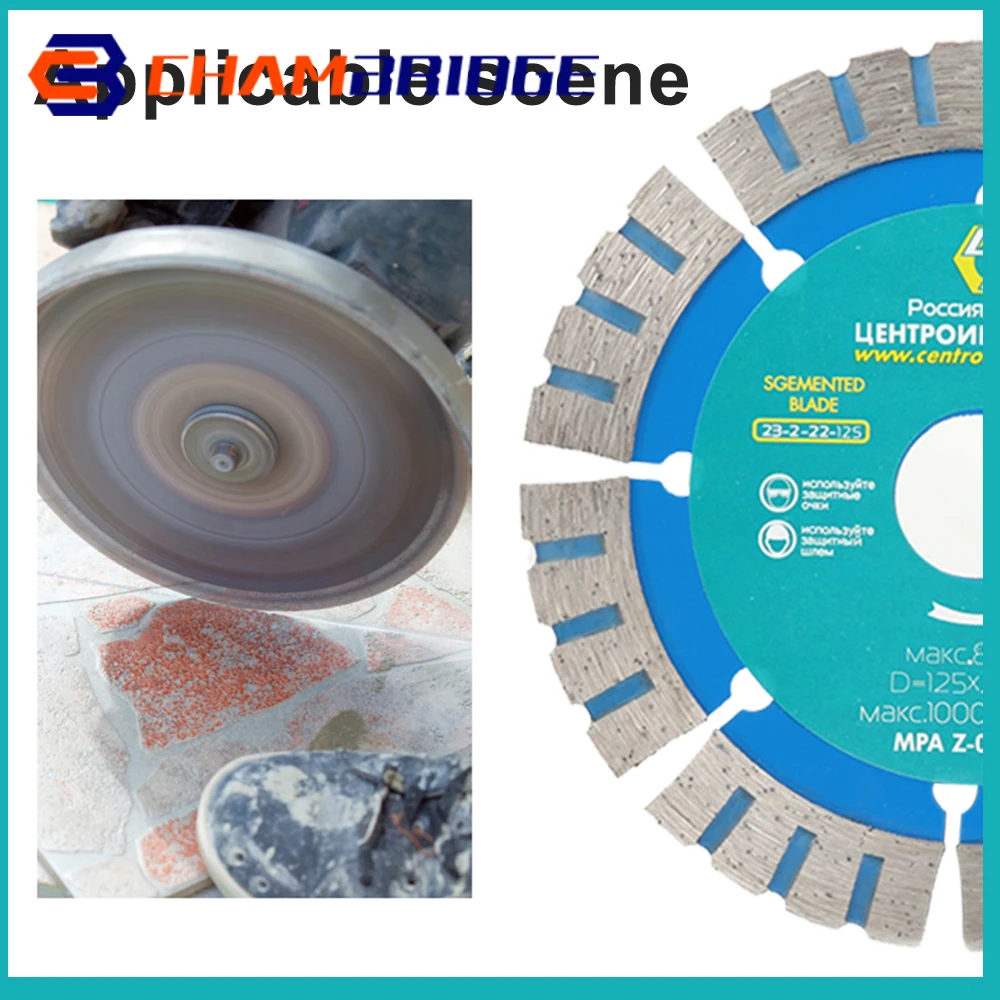

125mm 5inch Diamond Saw Blade Dry/Wet Cutting Disc Grinder Blade for Stone Ceramics Marble 7/8" Hole