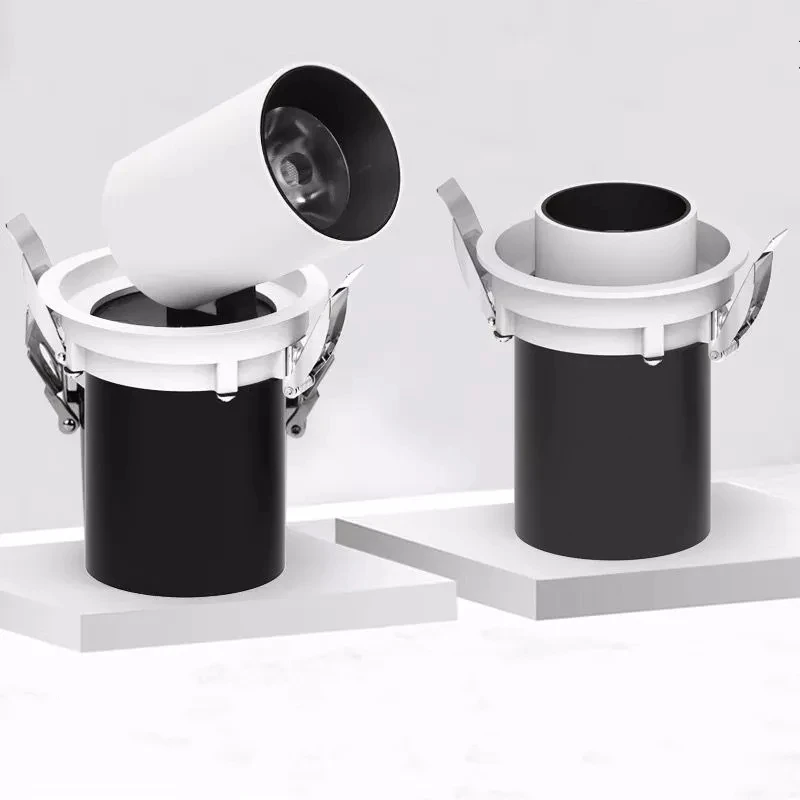 

Выдвижной прожектор светодиодный Встроенный Вращающийся Регулируемый угол фоновая стена фотография крыльцо высокий цвет слон багажник COB