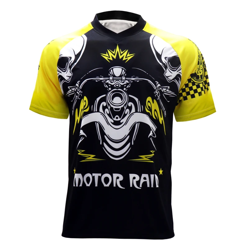 

Hot Sale downhill jersey MTB Tops long motocross Racing Riding jersey Gym Sports Quick Dry Breathable Retro Short Sleeve T-shirt