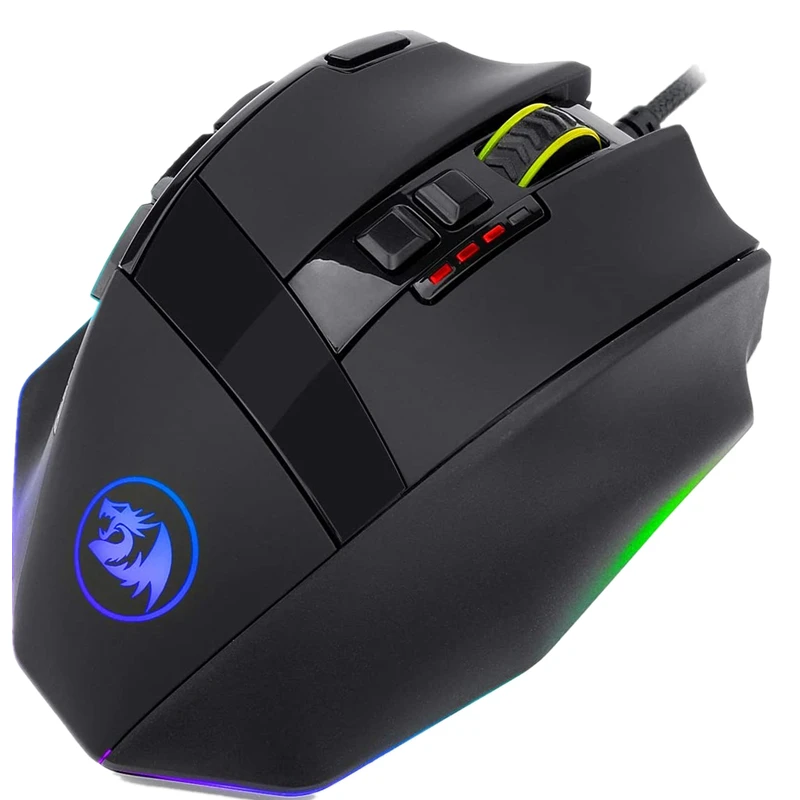 Redragon игры Мышь 12400 Точек на дюйм программируемый лазерный 10 кнопок 16 миллионов