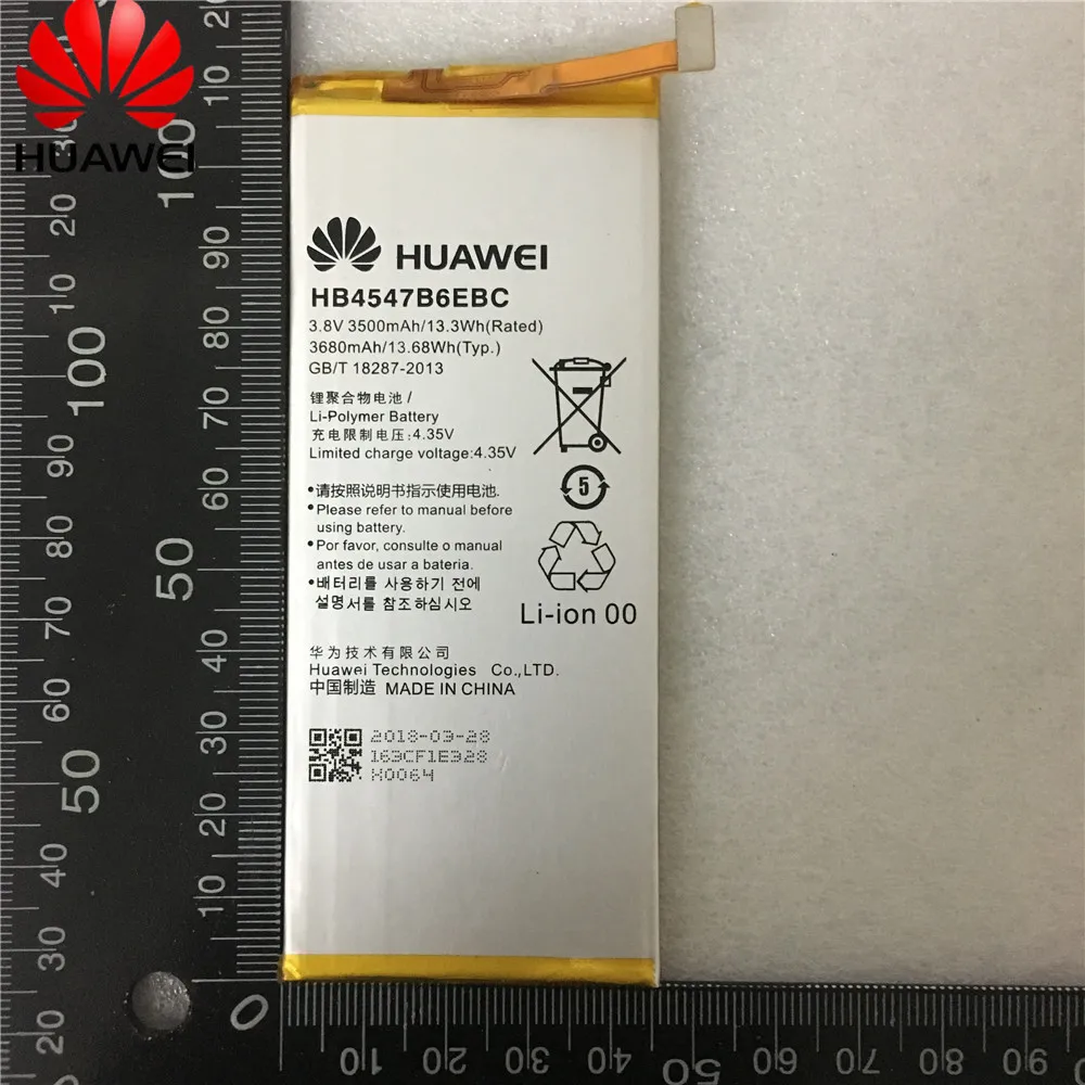 

Оригинальный HB4547B6EBC Honor 6 Plus аккумулятор для телефона Huawei Honor 6 Plus