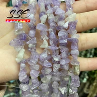 natural stone 5 8mm irregular shape freeform chip beads purple jades beads for jewelry making diy charm bracelet accessories 16
