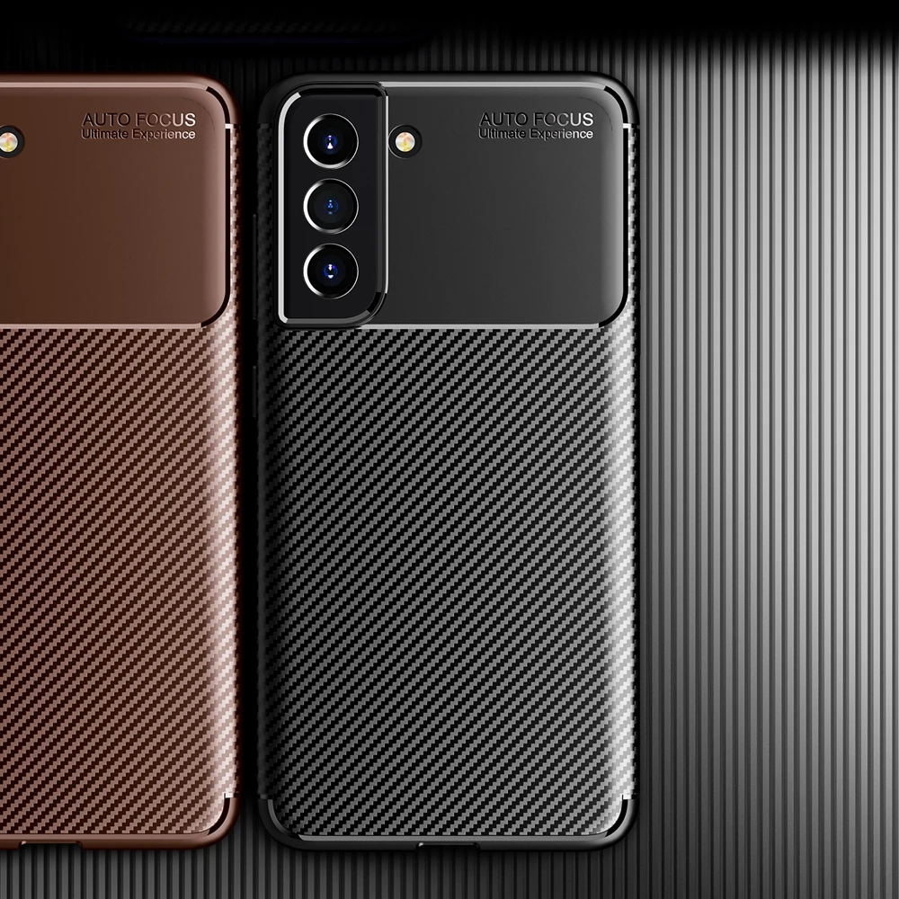 KEYSION противоударный чехол для Samsung S21 FE ультра 5G карбона и оптоволокна телефона