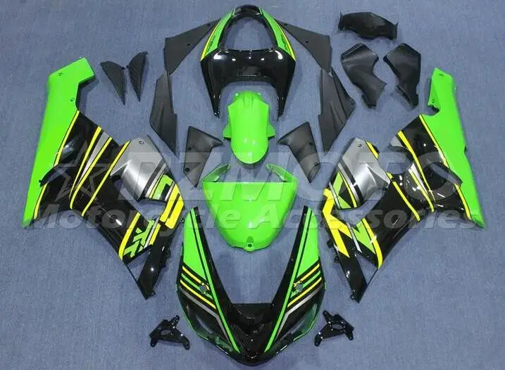 

4Gifts New ABS Fairings Kit Fit For Kawasaki Ninja ZX-6R 636 2005 2006 05 06 6R Bodywork set Custom Free Cool Green