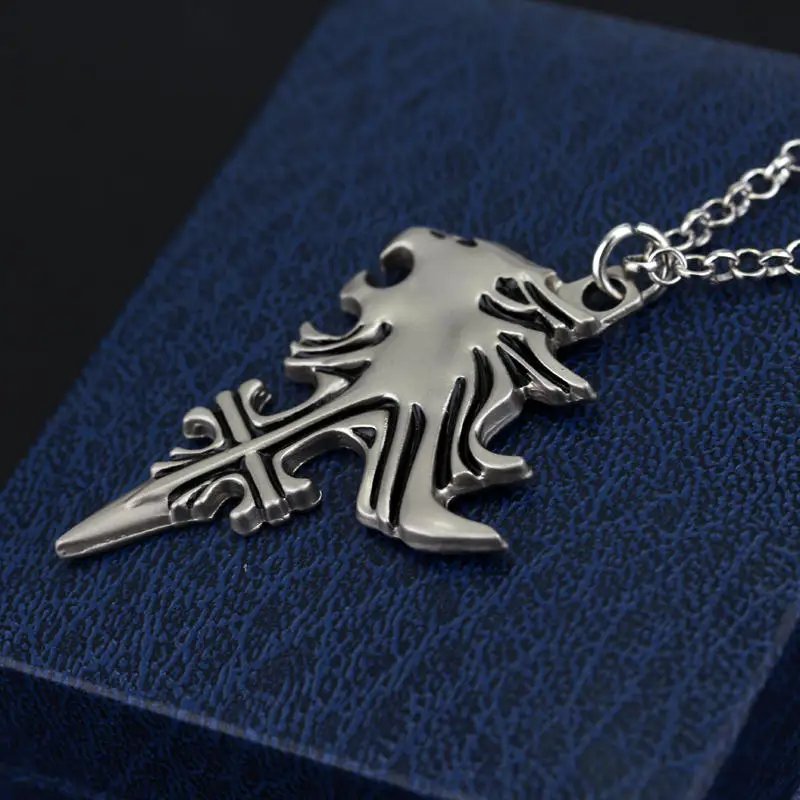 Vintage FF8 Final Fantasy VIII Necklace Sleeping Lion Heart Griever Squall Head Necklaces Fashion Game Cosplay Jewelry | Украшения и