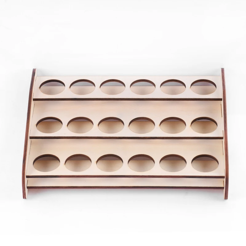 18 отверстий деревянные пигментные бутылки органайзер для хранения красок