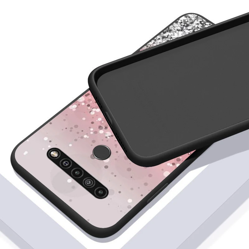 

Glitter Sand Stone for LG K92 K71 K62 K61 K52 K51S K50S K42 K41 K40S K31 K30 K22 K20 ThinQ Black Phone Case