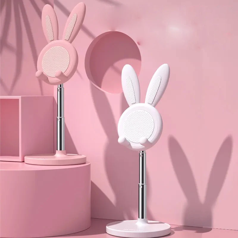 

Retractable Phone Stand Rabbit Phone Accessories Portable Phone Holder Stand Metal Material Tablet Laptop Stand