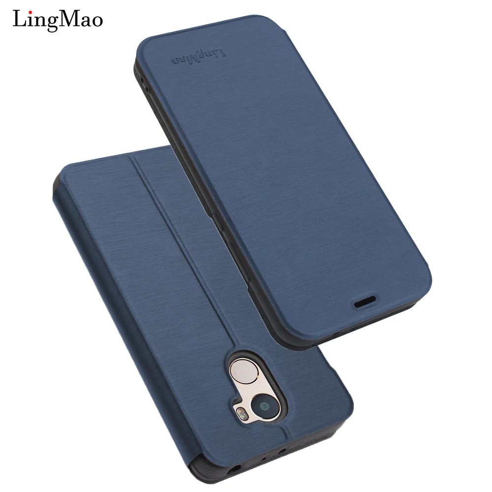 Lingmao Роскошный кожаный флип чехол для xiaomi redmi4 бумажник книжка Alpha чехлы телефонов