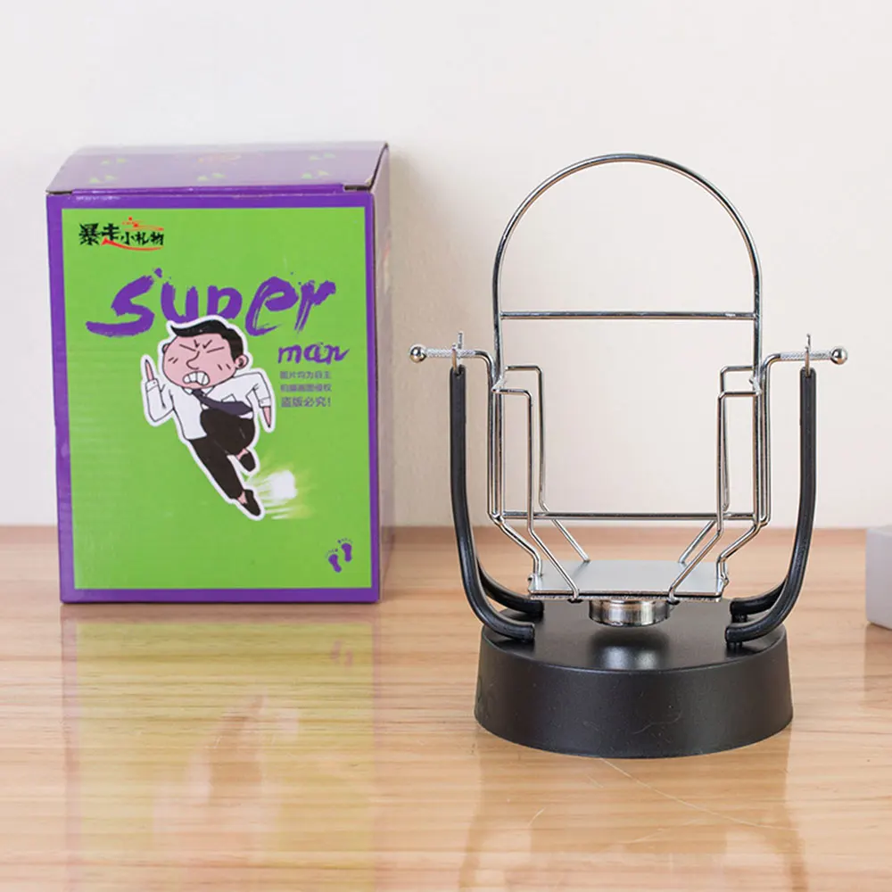 

Creative Swing Automatic Shake Double Mobile Phone Stepper Metal Wear Bracket Step Brush Device Rocker phone base bracket