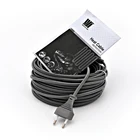 Шнур питания, 220 В, штепсельная вилка европейского стандарта, Саморегулирующийся нагревательный кабель для водопровода, защита от замерзания, обогрев рептилий, домашних животных