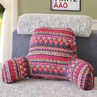 Подушка для кресла в стиле бохо из хлопка и льна, с подлокотниками