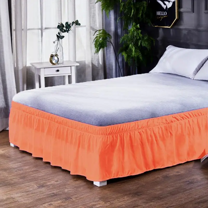 Elastic Band Single Queen King for Home Dust-Proof Decor Hotel Fashion Pleated Bed Skirt Bed Shirt Without Surface