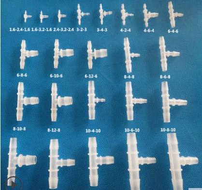 

Тройник из пластика, переменный диаметр, 8-14 мм