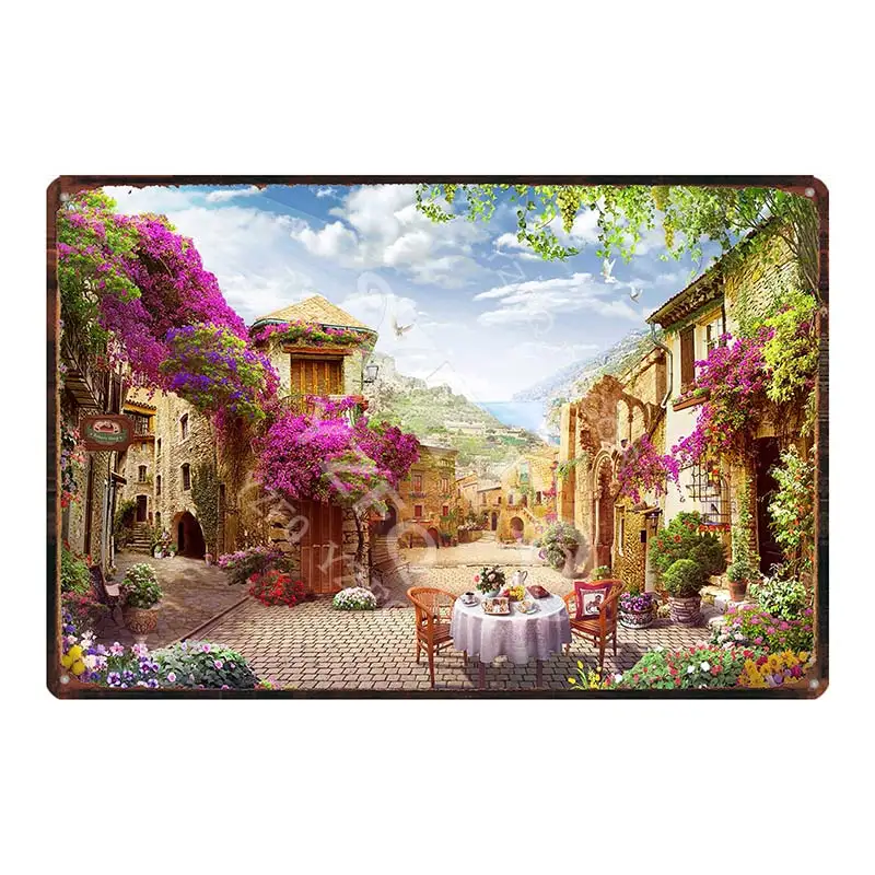 

Landscape Art Travel Poster Metal Tin Sign Wall Bar Restaurant Home Shop Decor Travel Souvenir 30X20CM DU-9385A