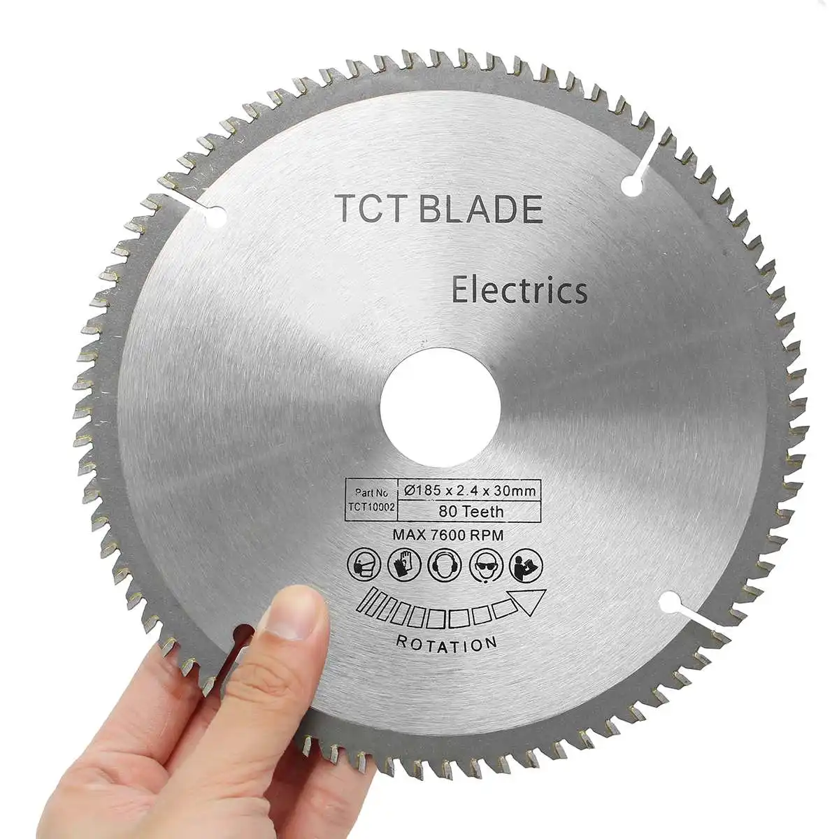 

Diameter 185mm TCT Circular Saw Blade For Wood Plastic Acrylic Woodworking Saw Blade 80T Cutting Disc for HS300 HS301