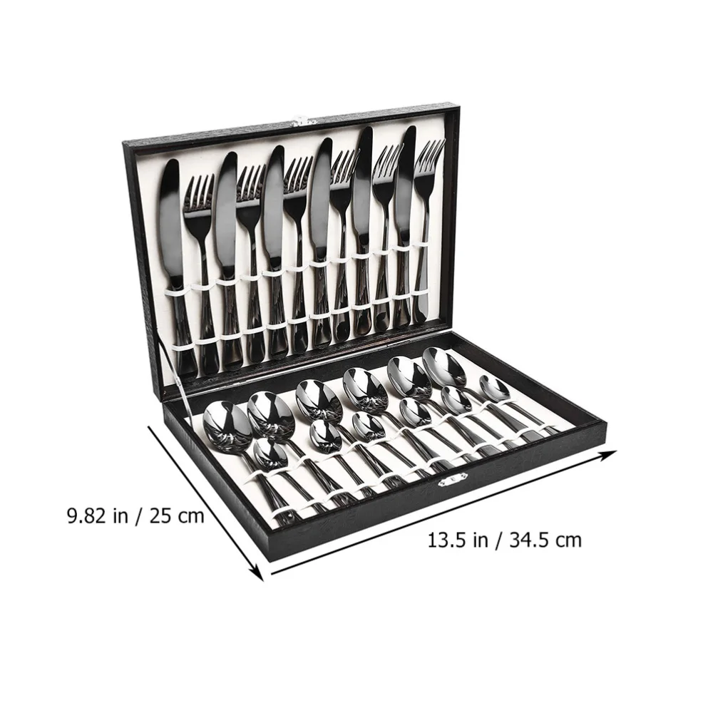 

1 Set/24PCS Household Spoon Fork Cutter Kit Kitchen Stainless Steel Tableware