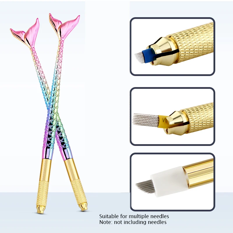 2pcs beauty microblading pen Microblading Tattoo Machine For semi-Permanent Makeup Eyebrow lip eyeline Manual 3D |