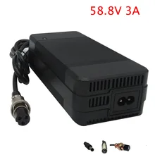 58.8V3A Charger 58.8V 3A Electric Bike Lithium Battery Charger For 48V 52V 14S Li ion Battery Pack GX16 Connector