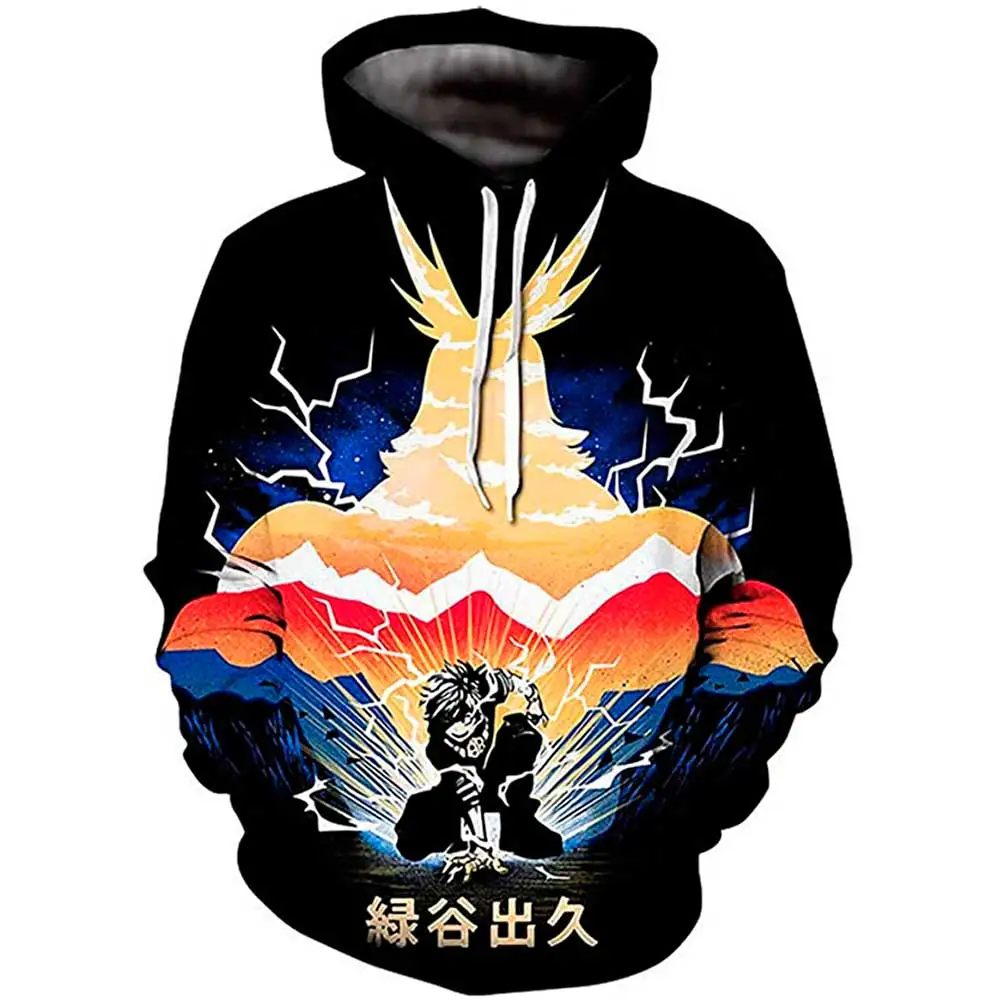 

Толстовка с капюшоном из аниме «Моя геройская Академия», толстовка мидория шодо Тодороки, боку, худи без героев академии, мужская и женская ...