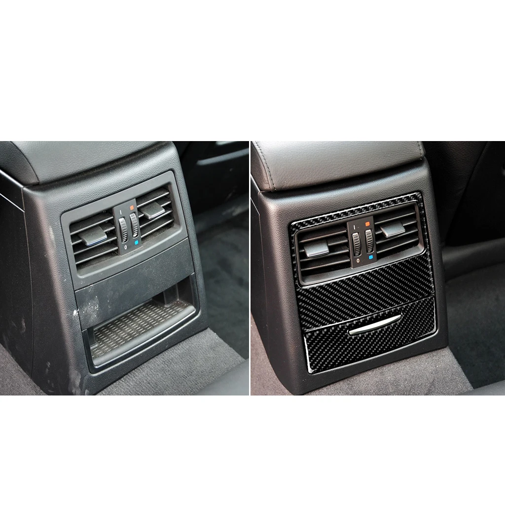 

Carbon Fiber Car Air Condition Vent Outlet Panel Cover Trim For E90 E93