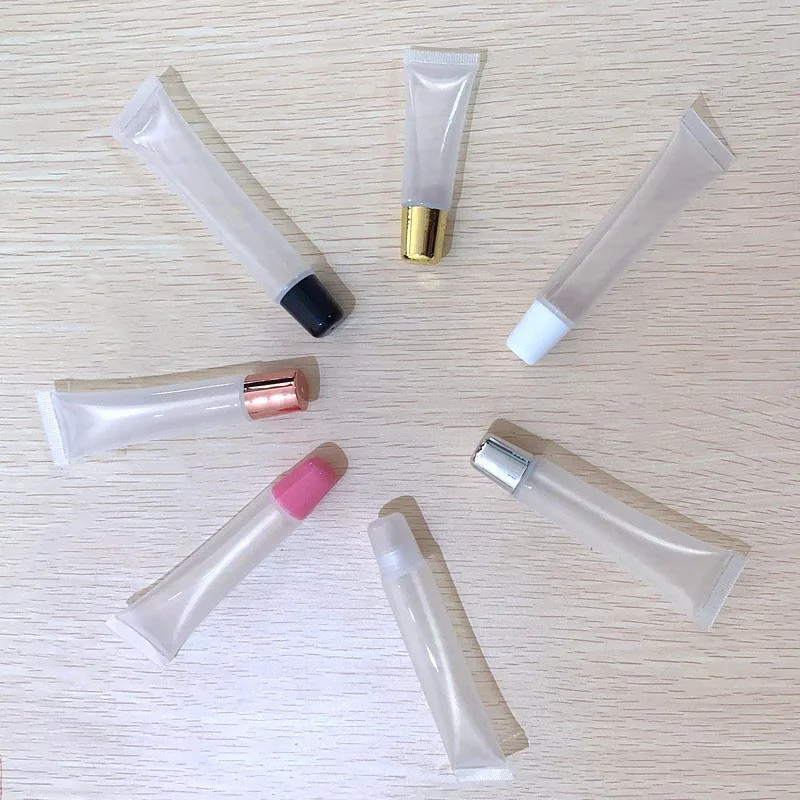 Оптовая продажа пустая губная помада туба прозрачный блеск для губ контейнер