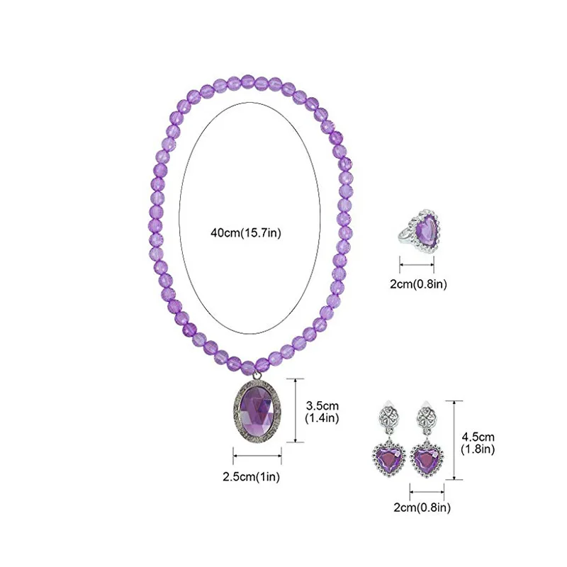 7 шт./лот Принцесса Эльза одеваются аксессуары костюм игрушки для девочек Корона