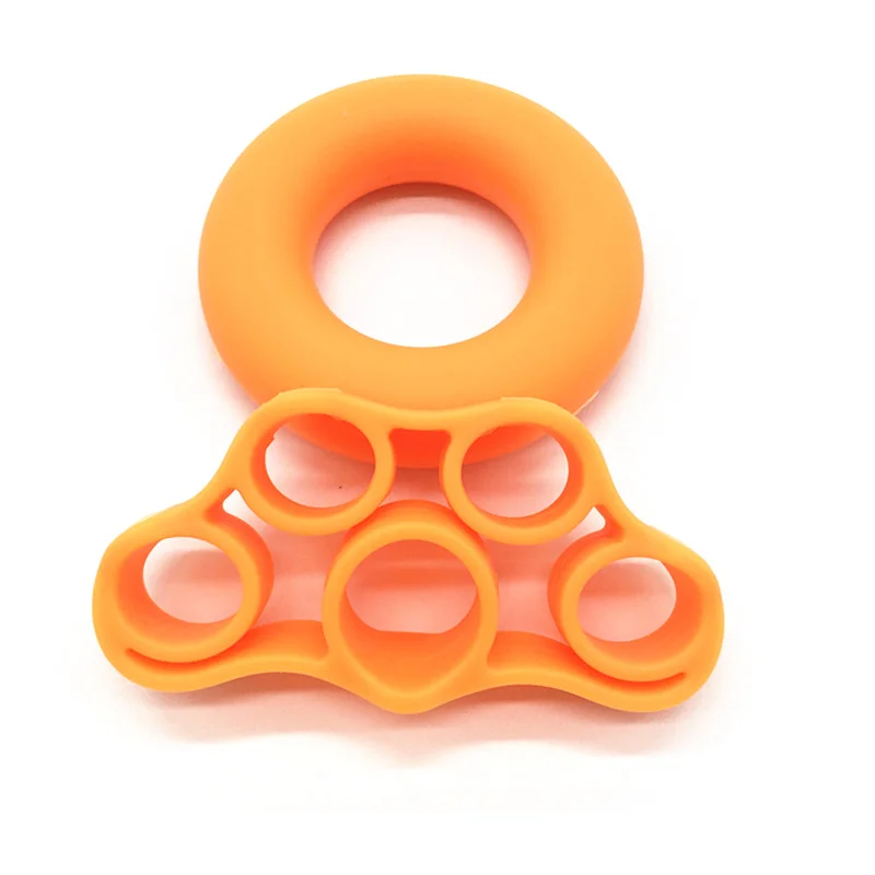 Tabung silikon + Penarik Jari Tangan Berolahraga Sebagai Penguat Pergelangan Tangan Lengan Grip Pelatih Resistance Band Kebugaran Peralatan Unisex