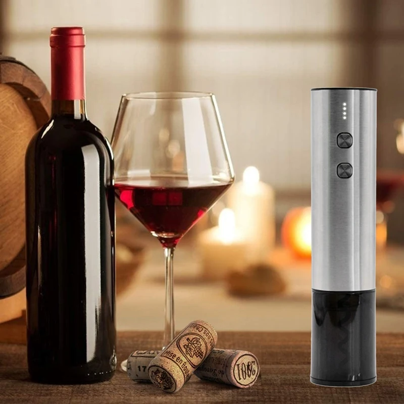 

Electric Wine Opener With USB Charging Cable Rechargeable Automatic Corkscrew Creative Wine Jar Opener For Home