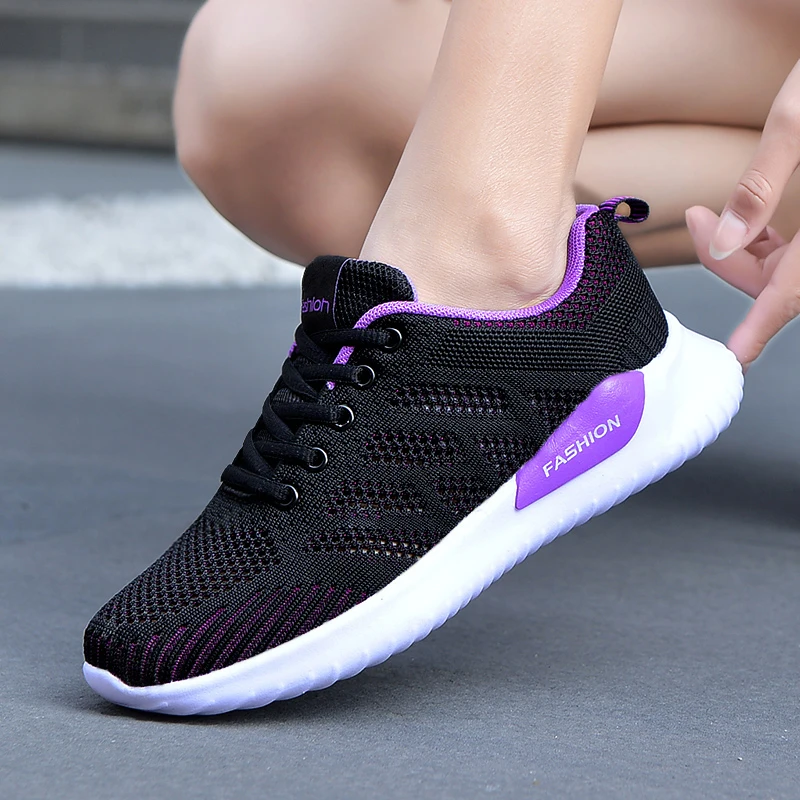 Tenis Feminino 2021 Sneakers Women Tennis Shoes Fashion Breathable Casual Walking Woman Sneakers Lace-Up Lightweight Tenis Shoe