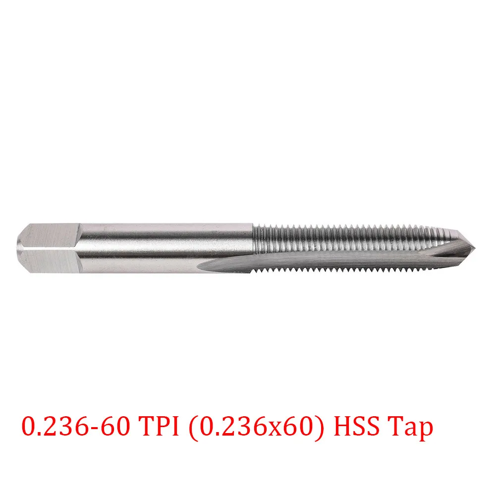 

0.236-60 TPI 0.236x60 HSS Thread TPI Tap With Case 1911 Grip Bushings Valve Stem Thread Faucet Hand Tool Maintenance Repair Work