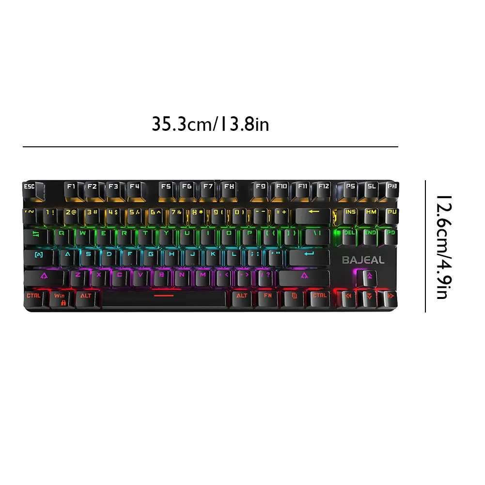 Клавиатура K200 Механическая игровая 1 6 м 353*126*35 мм с подсветкой 87 клавиш синий