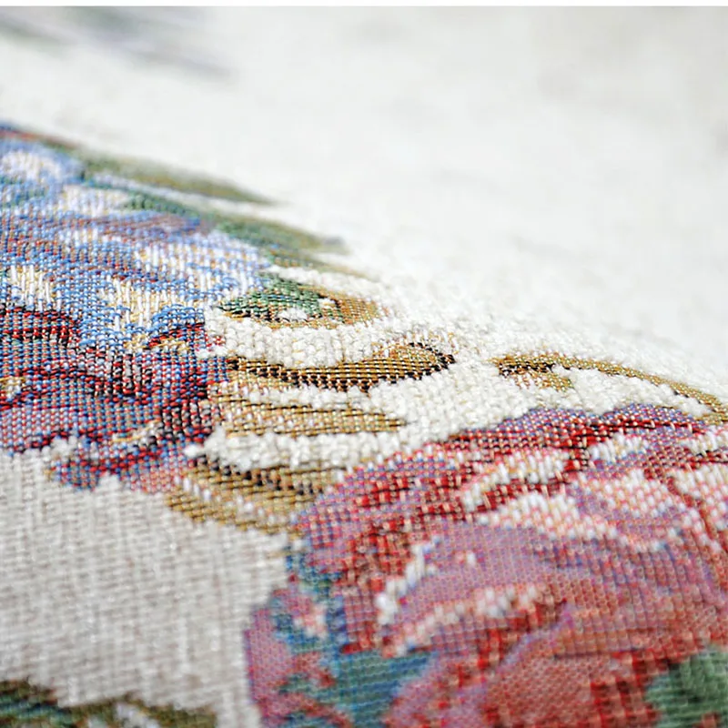 Винтажный толстый Овальный ковер в европейском пасторальном стиле для гостиной