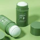 Маска для лица палочки пластилина с зеленым чаем для очистки лица, контроль жирности, против акне, баклажанов, твердые маски, уменьшают угри, осветляют кожу, TSLM1