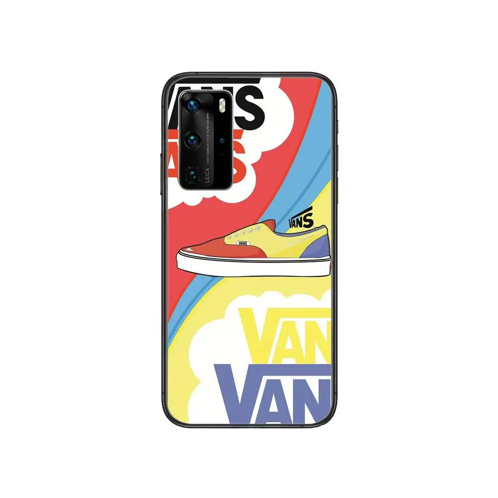 

American street luxury brand V-vans Phone Case For Huawei P 40 30 20 10 9 8 Lite E Pro Plus Black Etui Coque Painting Hoesjes co