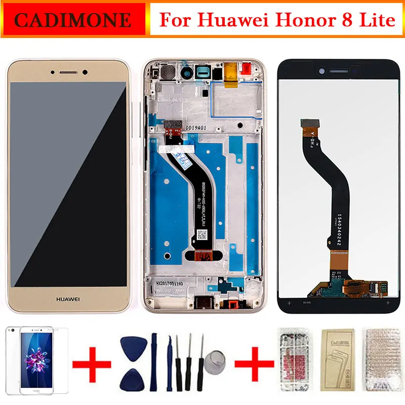 5 дюймов для Huawei Honor 8 Lite ЖК дисплей экран с рамкой Замена PRA LA1 LX1|Экраны мобильных