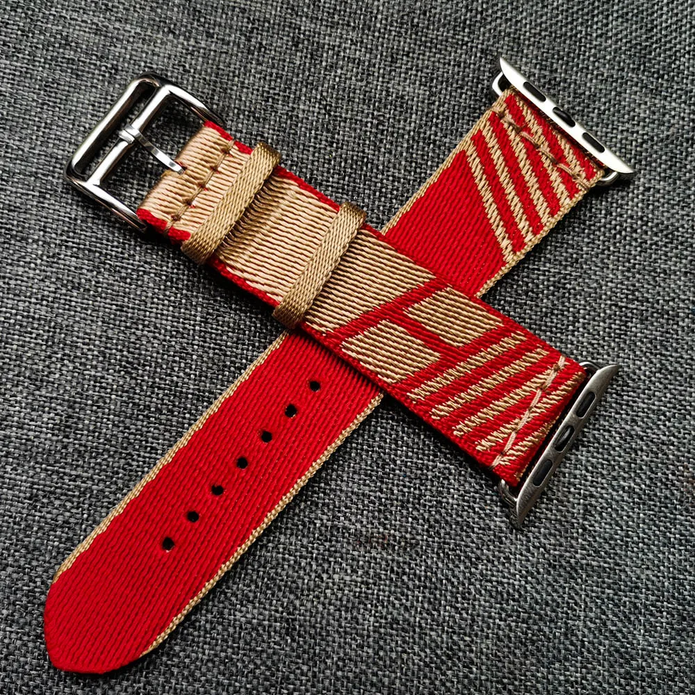 Jumping Single Tour Strap for Apple Watch Band 38mm 42mm 45mm 41mm Braided Nylon for iWatch 44mm 40mm 4 5 6 SE 7 Bracelet Correa