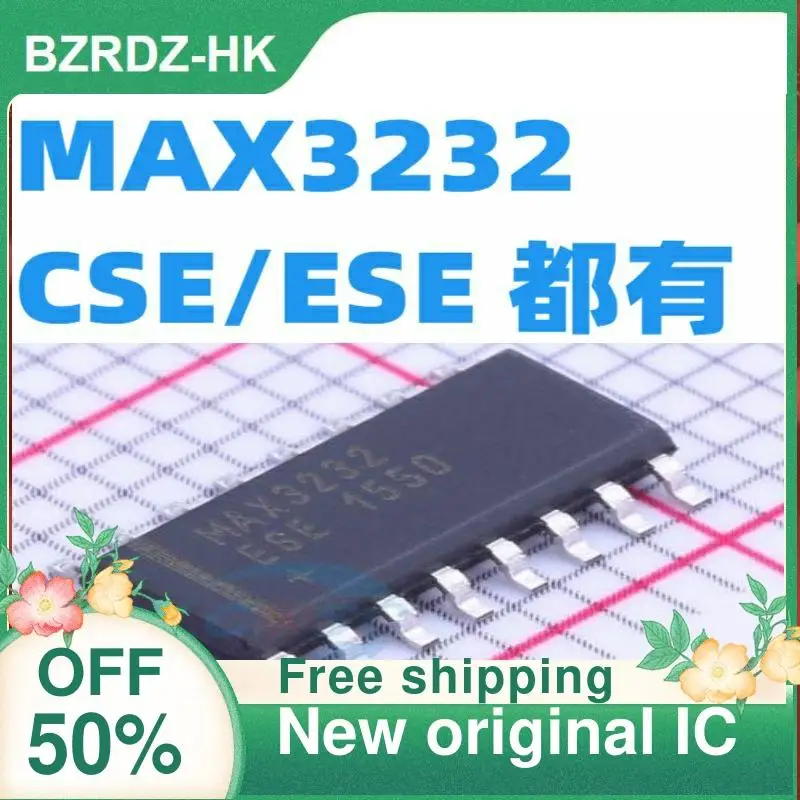 

5 шт./лот MAX3232CSE/MAX3232ESE SOP16 RS-232 новый оригинальный IC