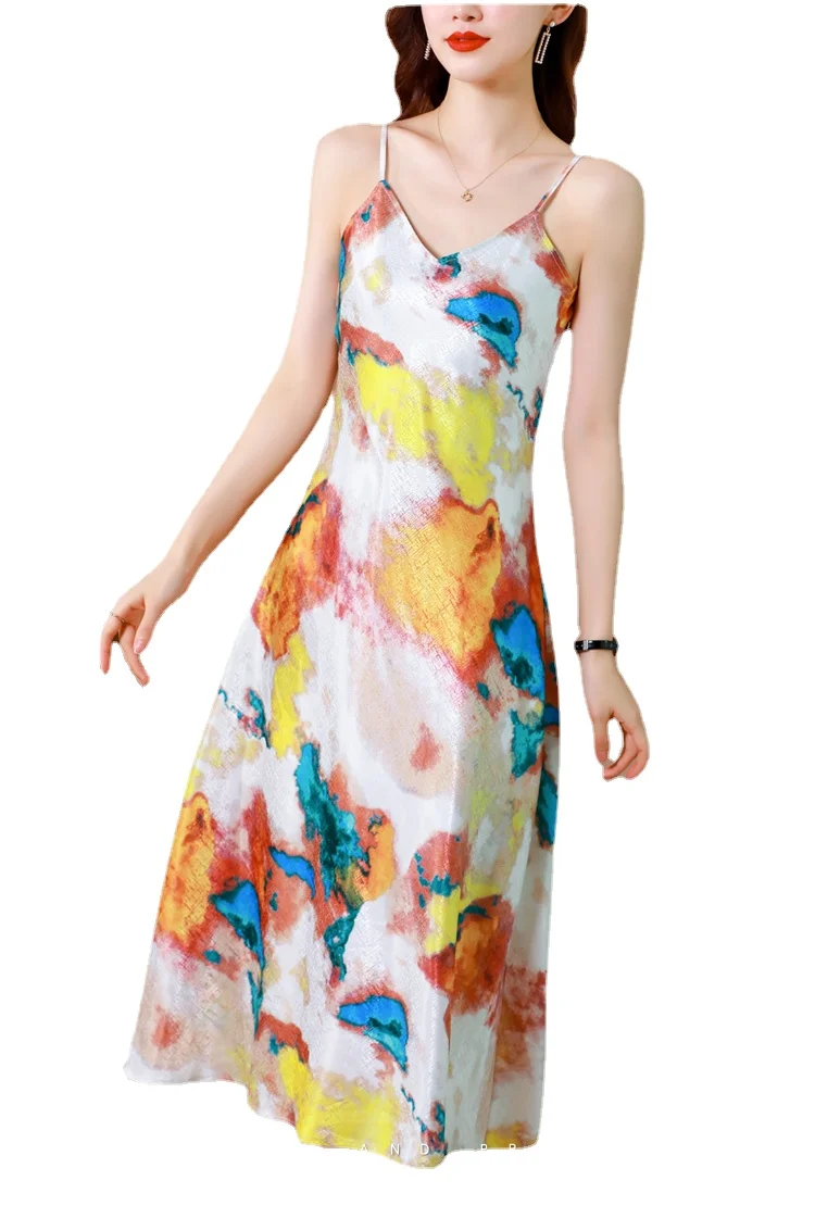 Сексуальное женское платье в горошек летние женские платья на бретельках с