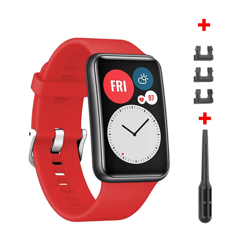 

New Silicone Band Strap For Huawei Watch FIT Smartwatch Accessories Replacement Wrist Bracelet Correa For Huawei Smart Watch