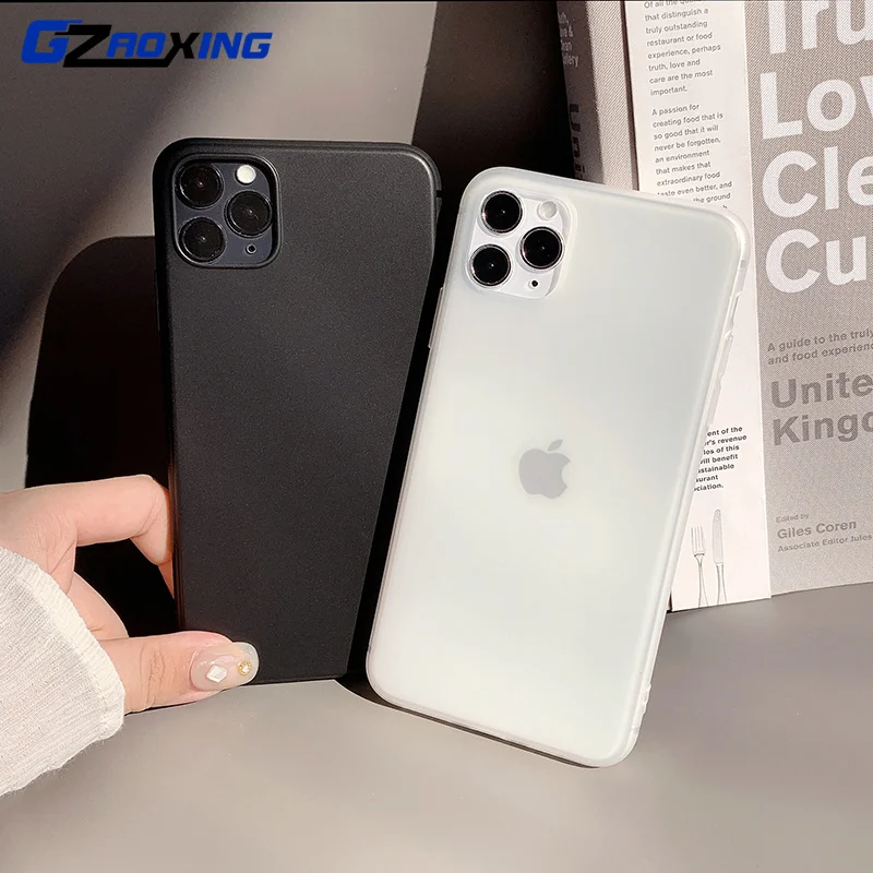 

Матовый тонкий мягкий чехол из ТПУ для IPhone 6S 7 8 Plus SE2 X S XR 11 12 13 Mini Pro Max, защитный чехол