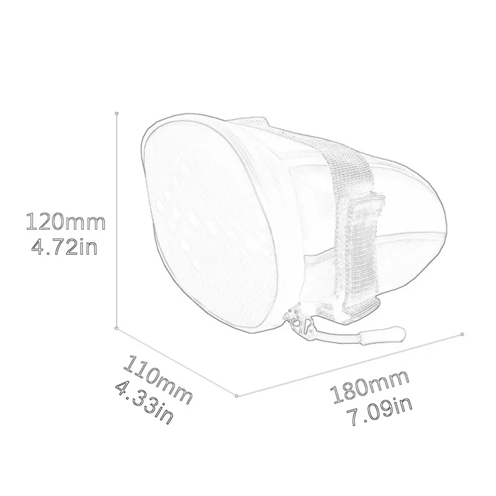 

Bicycle tail bag cycling bag Wireless remote control LED light warning light turn signal tool bag tail bag riding bag