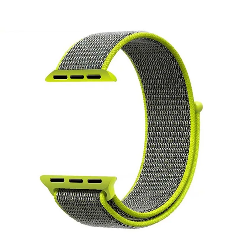 Flash Петля нейлоновый ремешок для apple watch 38 мм 42 мм 40 мм 44 мм 1 2 3 4 тканый нейлоновый ремешок Ремешок для iWatch 4 узор браслет ремешок для часов - Цвет ремешка: Flash