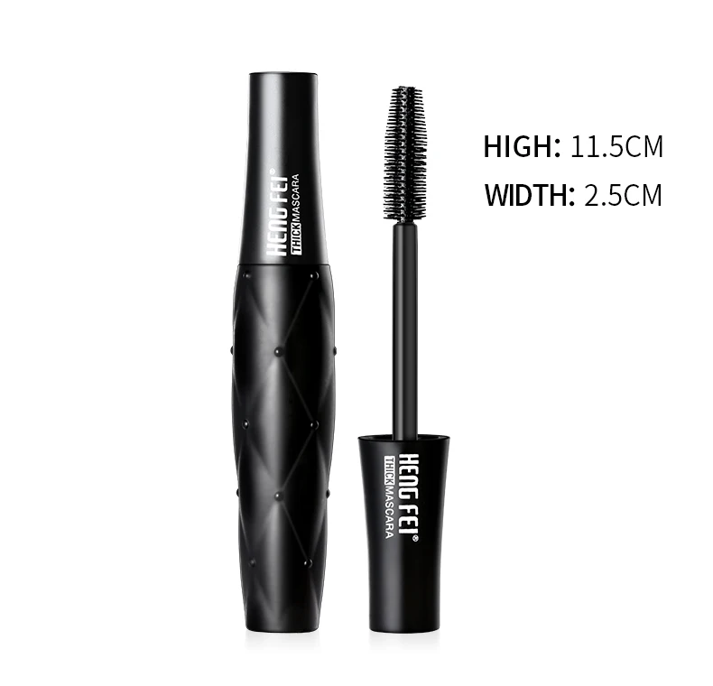 

Hengfei 4D silk fiber eyelash mascara waterproof long lasting Thick curling lengthening black color mascara PD095