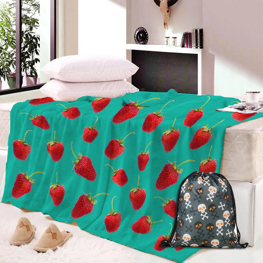 Красочные ананас фрукты одеяло унисекс детская кровать диван покрывало прочный