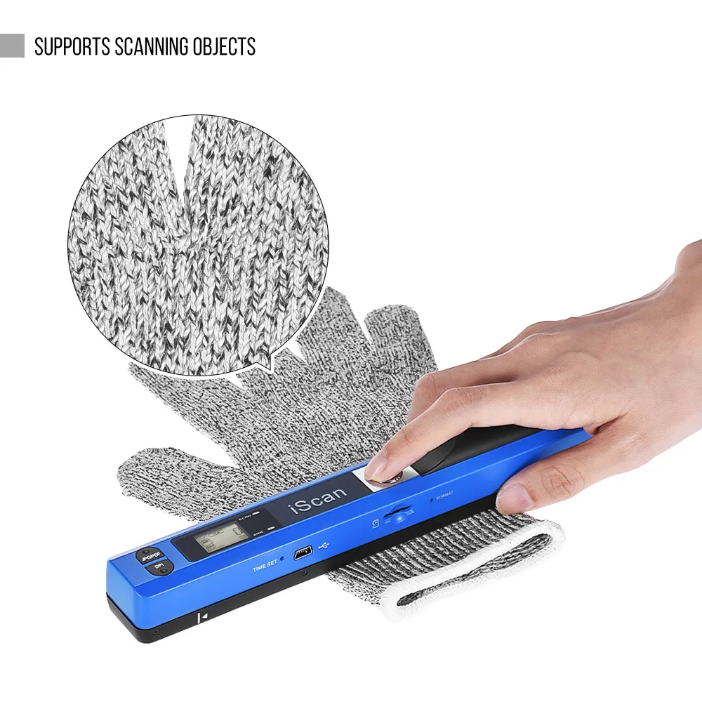 Портативный портативный беспроводной сканер с палочкой размером A4 900DPI JPG/PDF