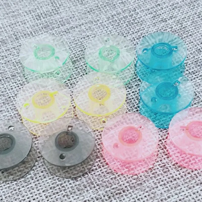 10 шт. прозрачный шпульки для швейной машины дома на пластиковой катушке Швейные