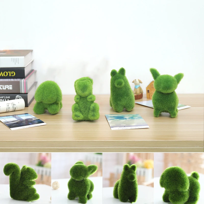 Искусственный газон ручной работы трава животное Пасхальный кролик украшение