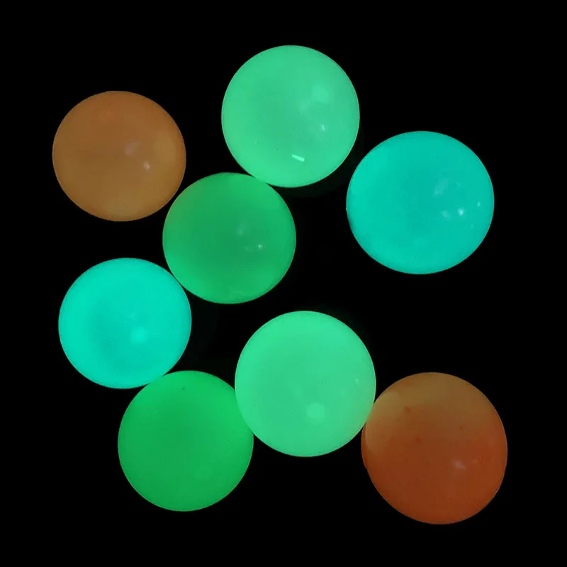 

4.5cm High Bounce Luminous Balls Stick Wall Ball Stress Relief Squash Luminous Sticky Target Balls Fidget Toy Kids Gift